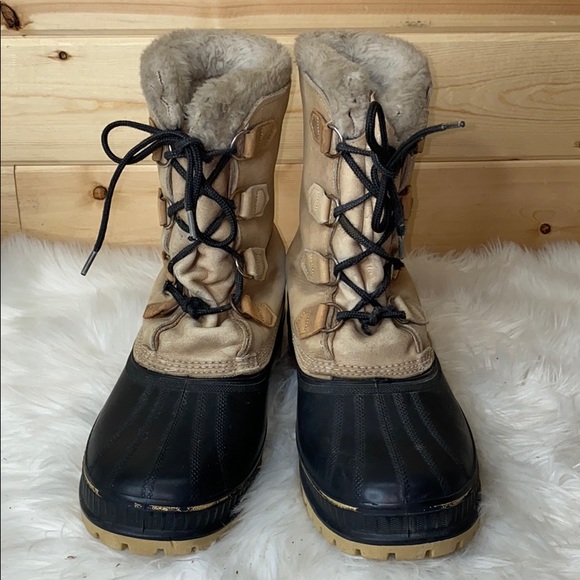 Sorel Kaufman Men's Leather Wool Winter Boots 9 - Picture 4 of 14